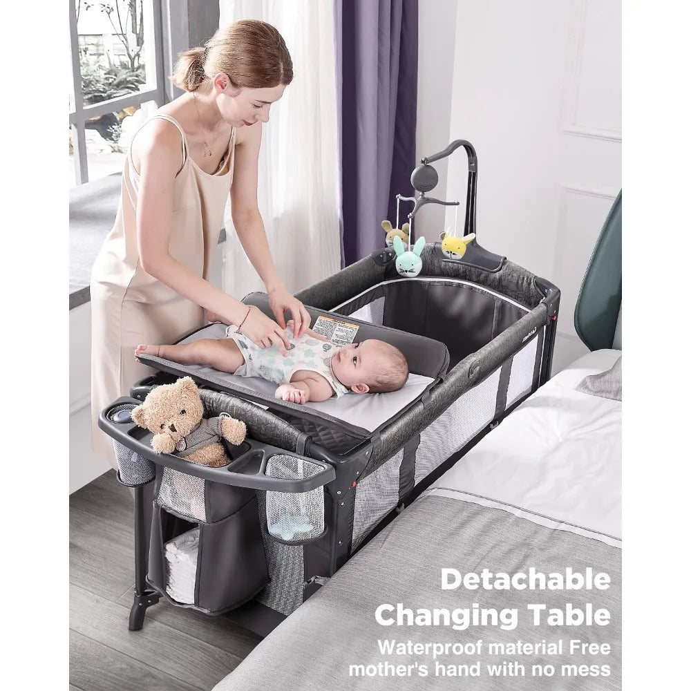 Devine In And Out Baby Bassinet Bedside Crib Pack And Play