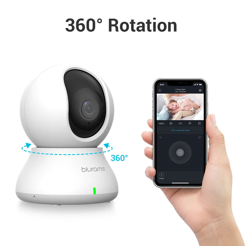 Blurams 2K Baby Monitor Camera With Motion Detection