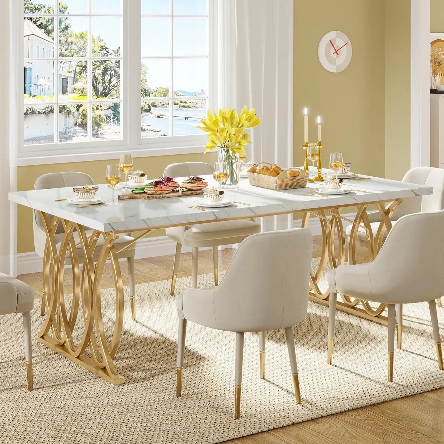 LITTLE TREE Modern Dining Table Kitchen And Dining Room