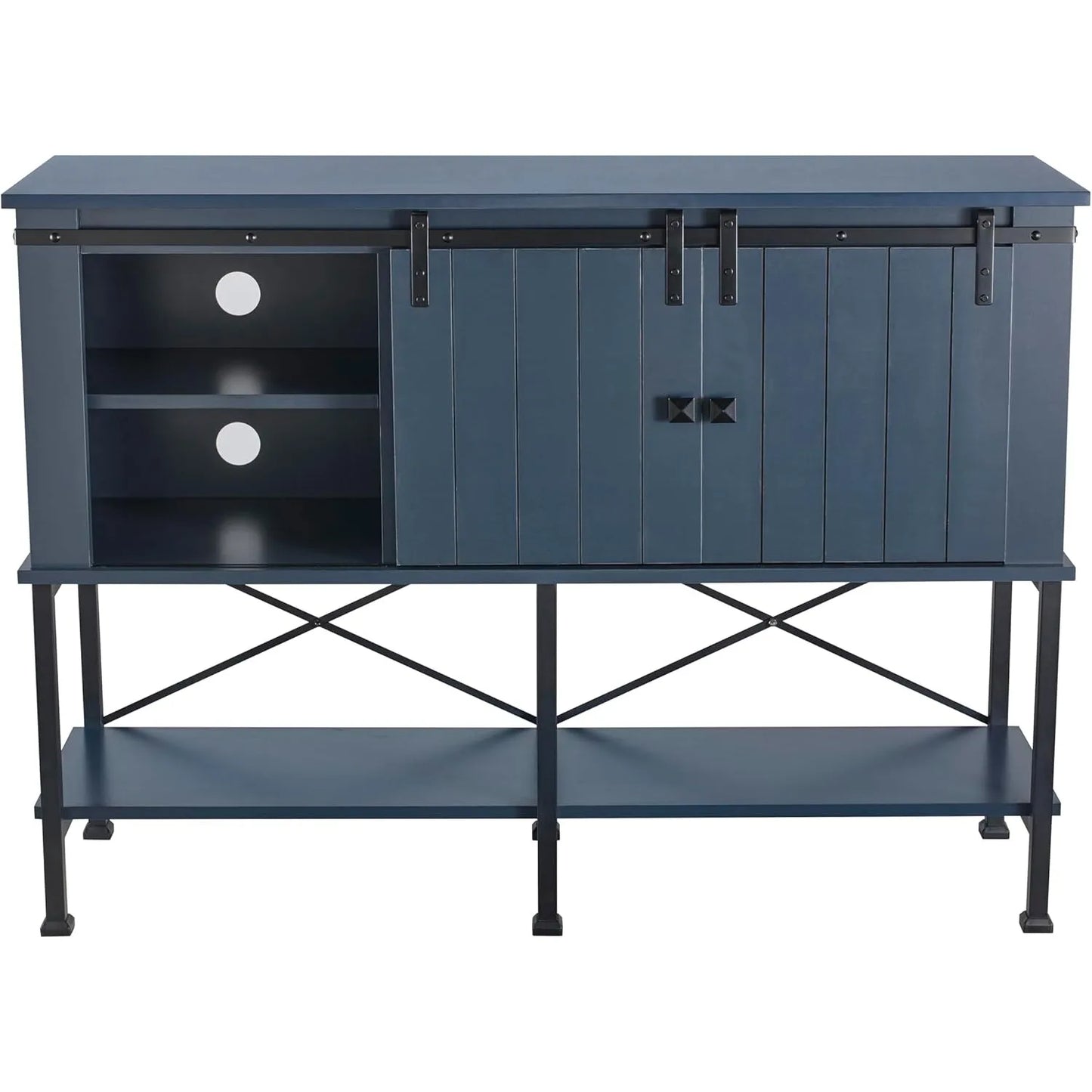 Zhendai Wine Cabinet With Sliding Barn Doors Wine Rack