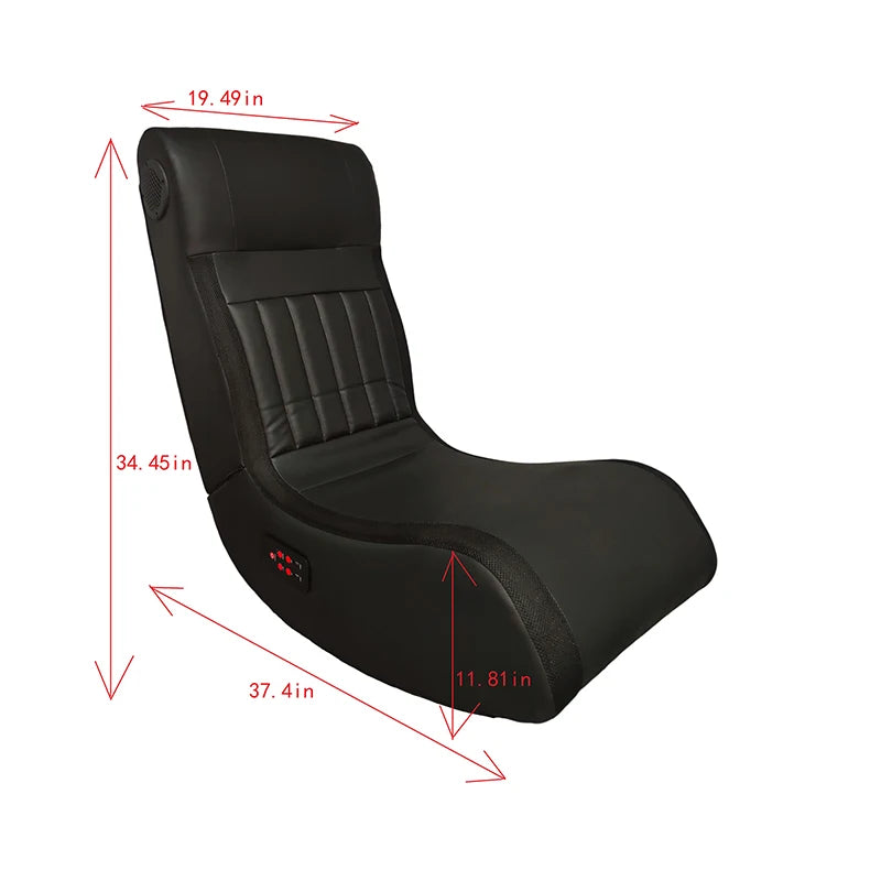 Foldable Gaming Chair With Onboard Speakers LED Strip Lighting USB Charging