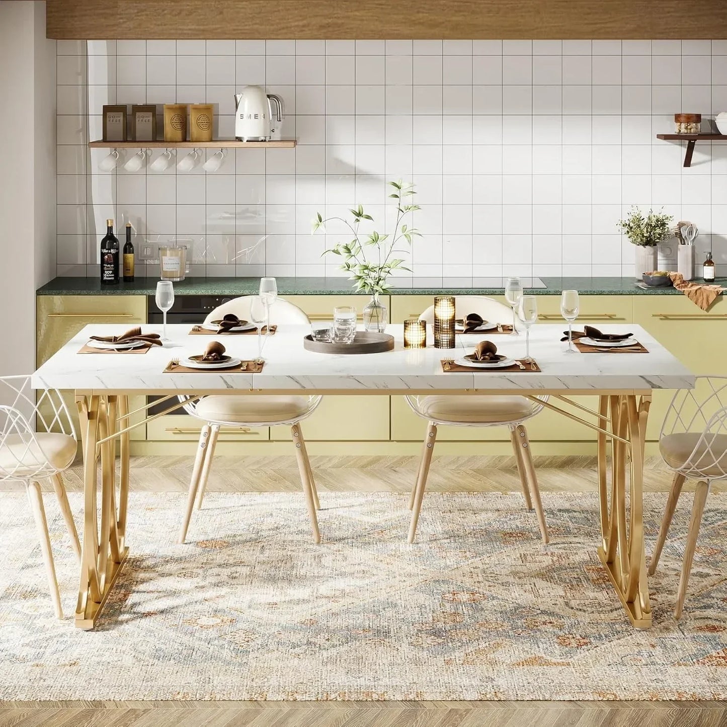 LITTLE TREE Modern Dining Table Kitchen And Dining Room