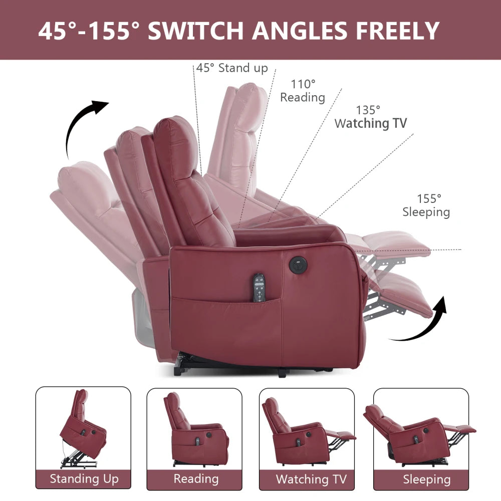Heavy Duty Electric Lift Recliner With Heat And Massage