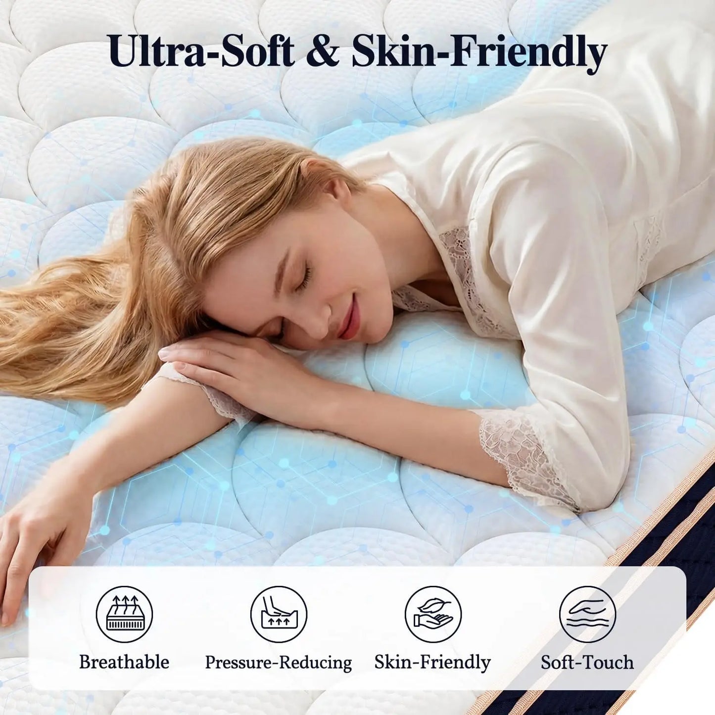 Hybrid Mattress in Box Gel Memory Foam Medium Firm