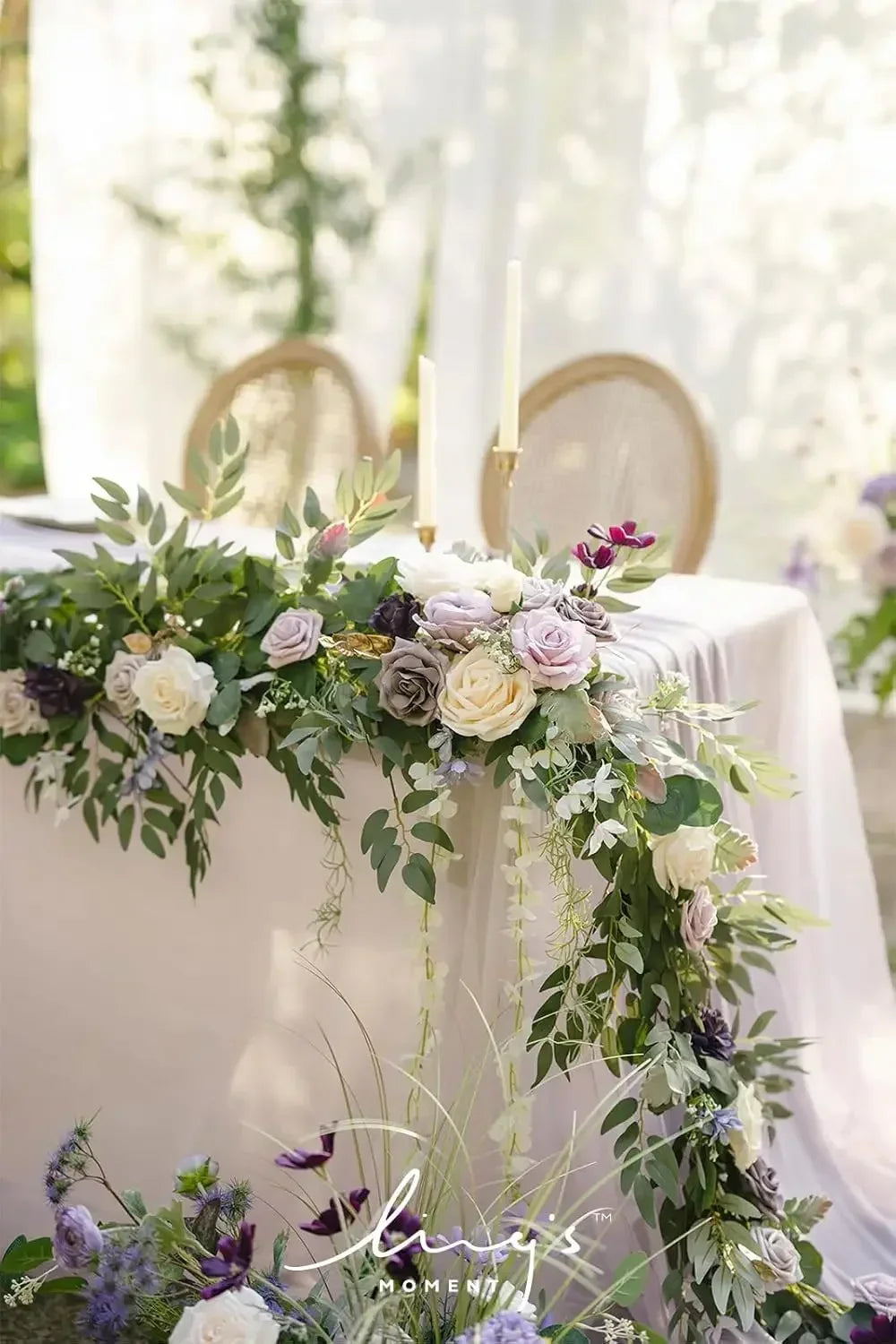Artificial Flower Backdrop Garland For Wedding Arch Eucalyptus Rose