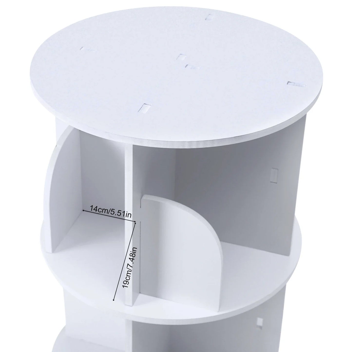 Hign-concerned Rotating Bookcase With 360 Degree Rotation Tool Free