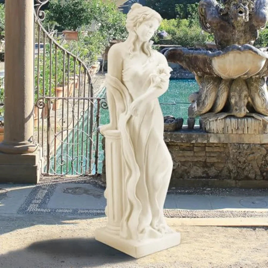 SHXI Nymph Statue Goddess of Spring Garden Sculpture Patio