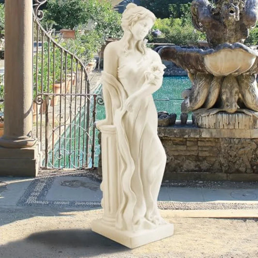 SHXI Nymph Statue Goddess of Spring Garden Sculpture Patio