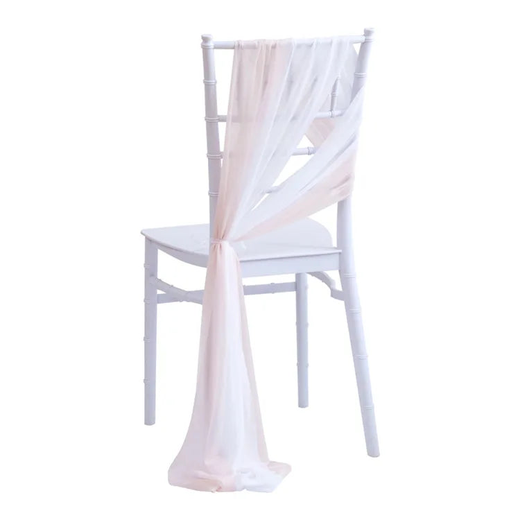 Chiffon Chair Sashes for Wedding Decor Draping with Tie