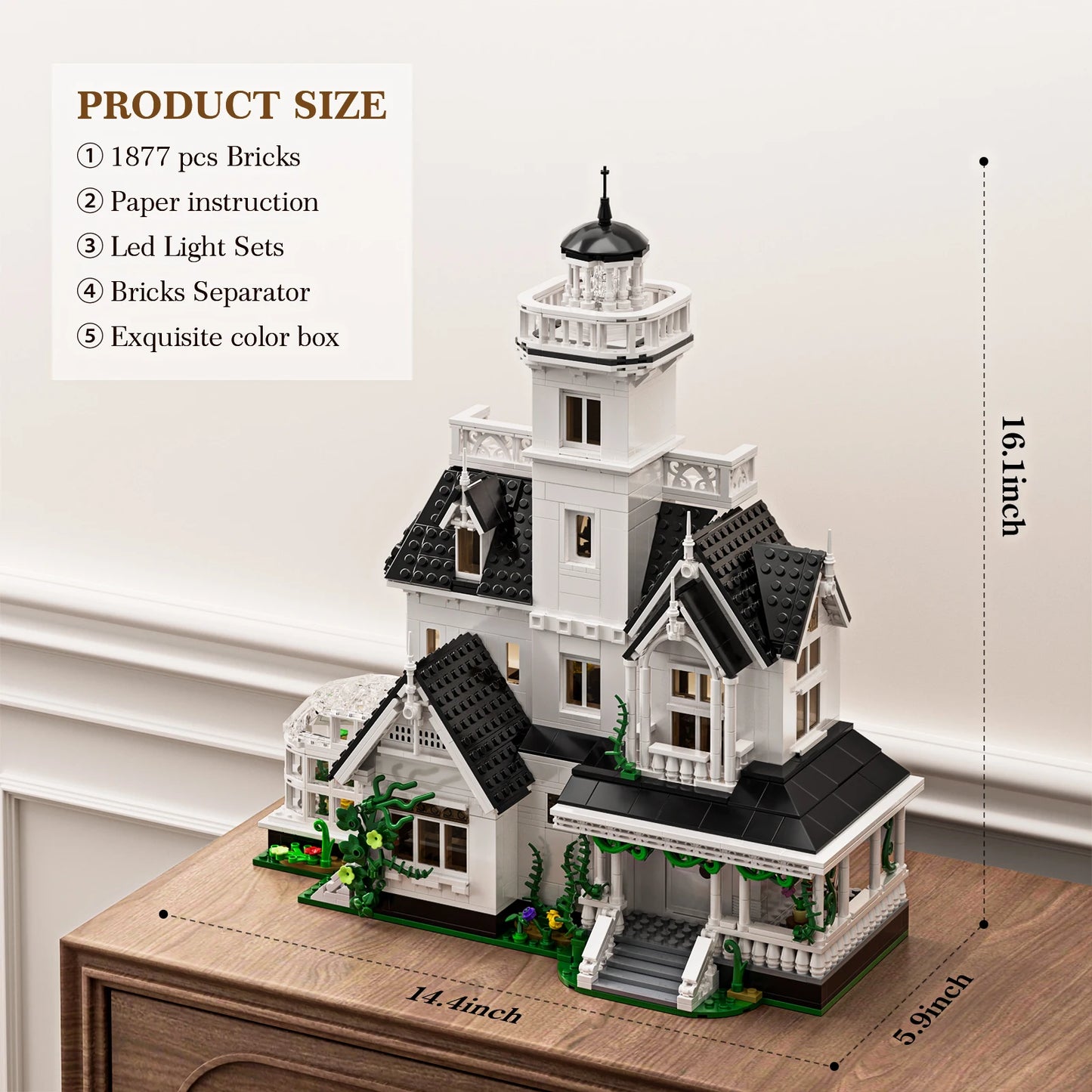 Magic House Building Set With LED Lights For Adults