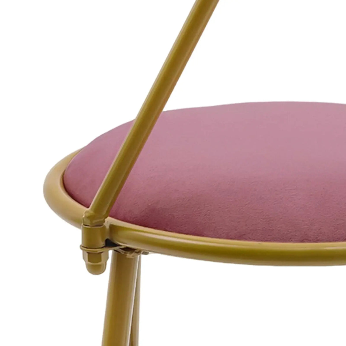 Princess Makeup Dressing Chair With Velvet Bow Backrest