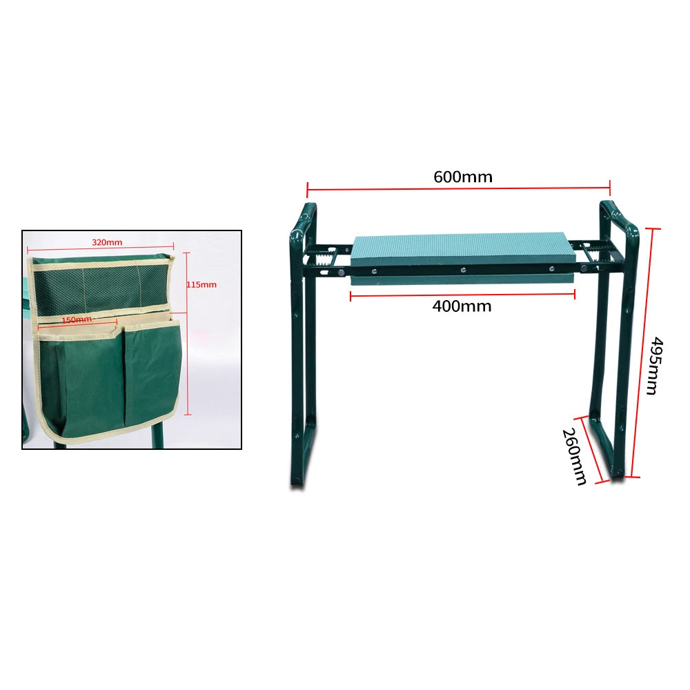 Garden Kneeling Stool Folding Chair For Gardening Metal