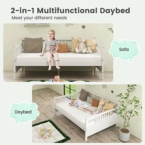 Wooden Daybed Sofa Bed No Box Spring Needed