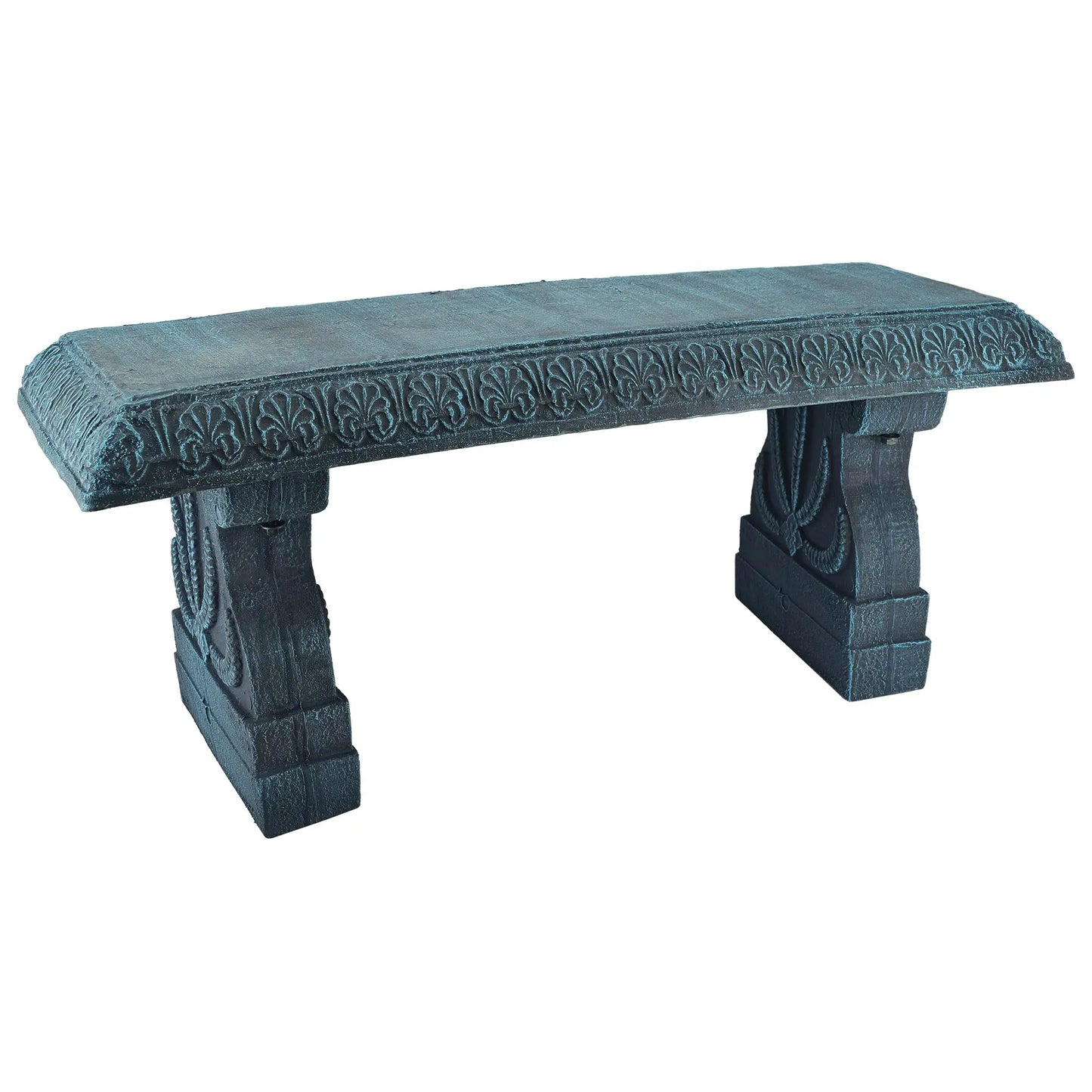Outdoor Fiberclay Garden Bench for Patio and Park Lightweight