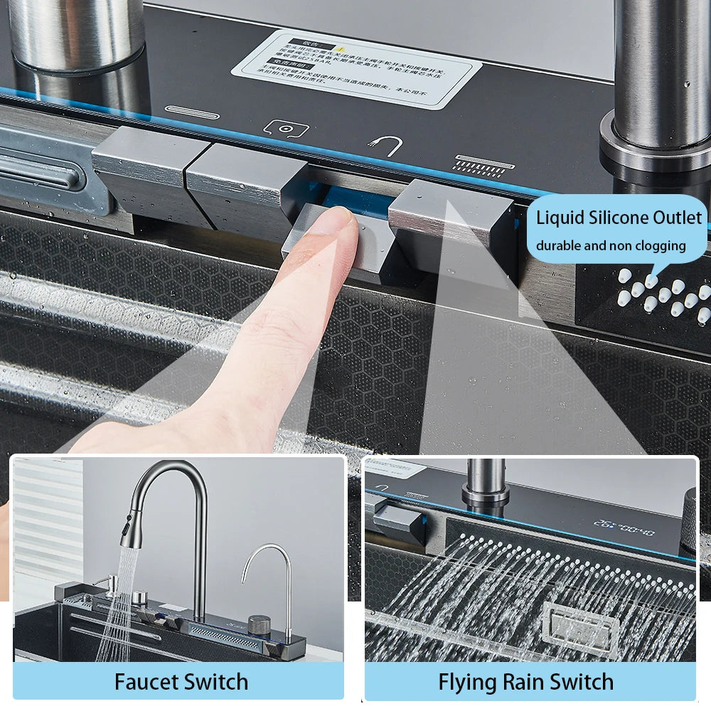 Certification Stainless Steel Kitchen Sink Digital Display