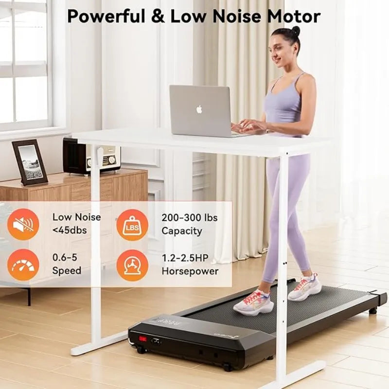 Superun 2 in 1 UltraSlimline Office Treadmill With App