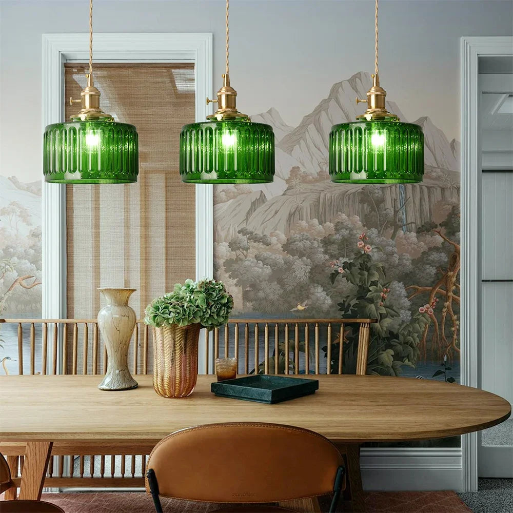 VETRULUS Modern LED Crystal Pendant Light for Kitchen Islands and Dining Rooms