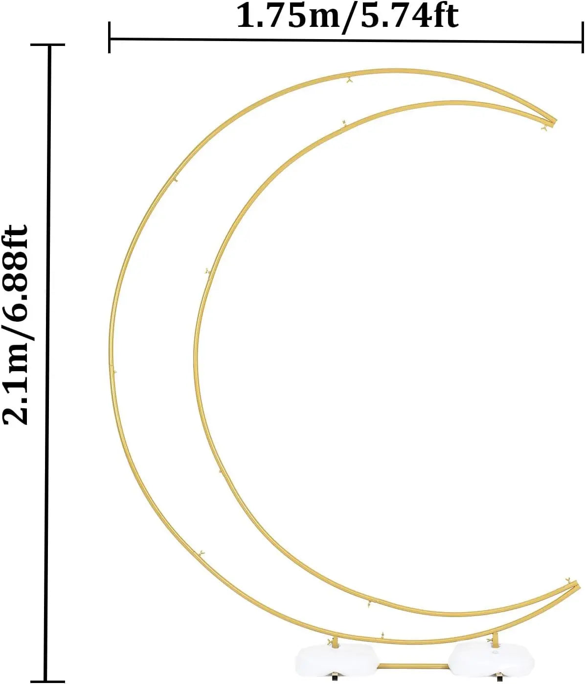 Guangdong Premium Alloy Balloon Arch Stand Curved Wedding BackdropDecorationSuite