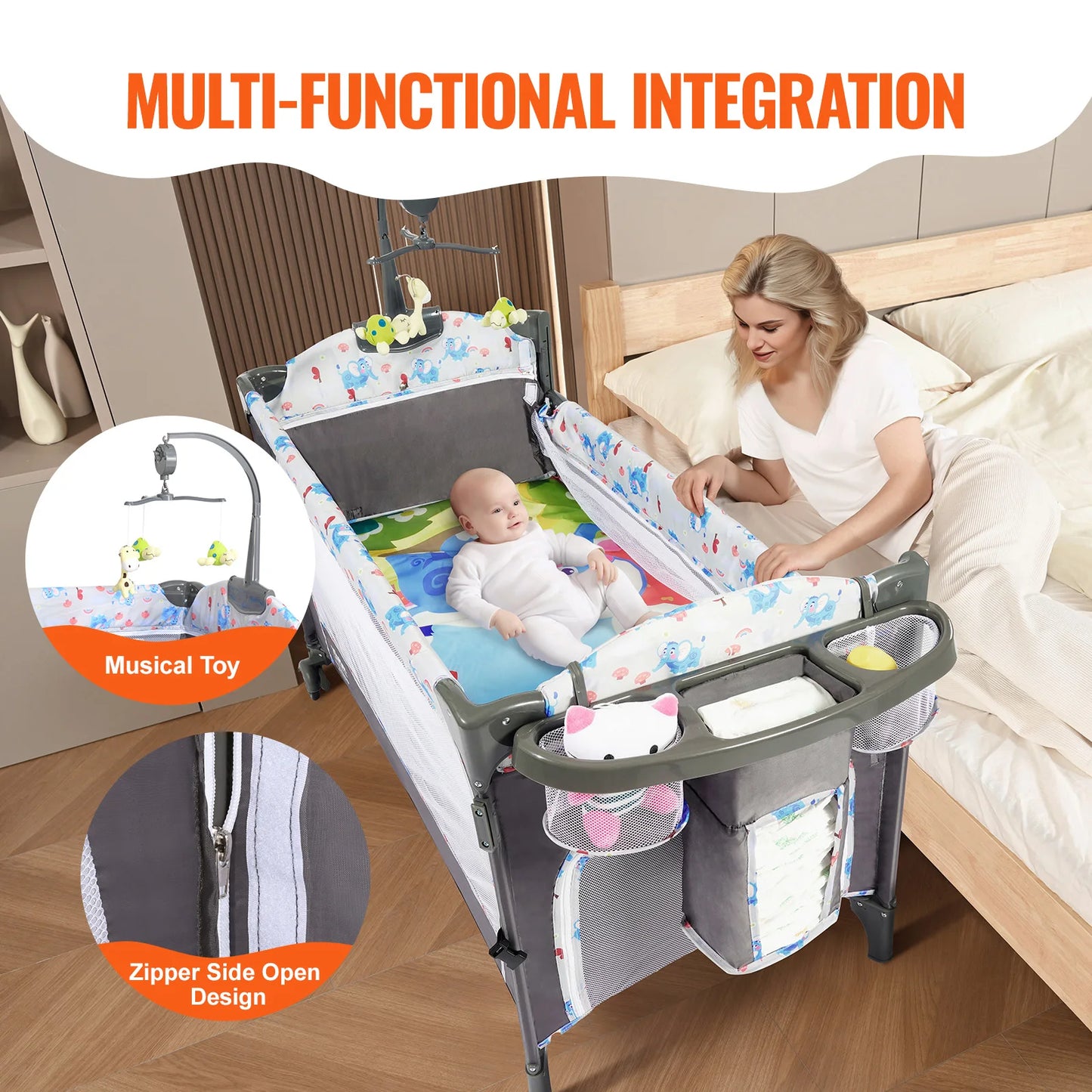 Devine In Out SucceBuy Bedside Baby Bassinet Sleeper