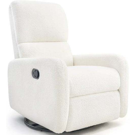 Swivel Glider Rocking Recliner Chair with Massage for Nursery and Living Room