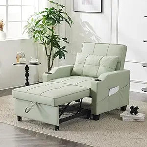 Ticify Sleeper Chair Sofa Bed With USB Type C Ports