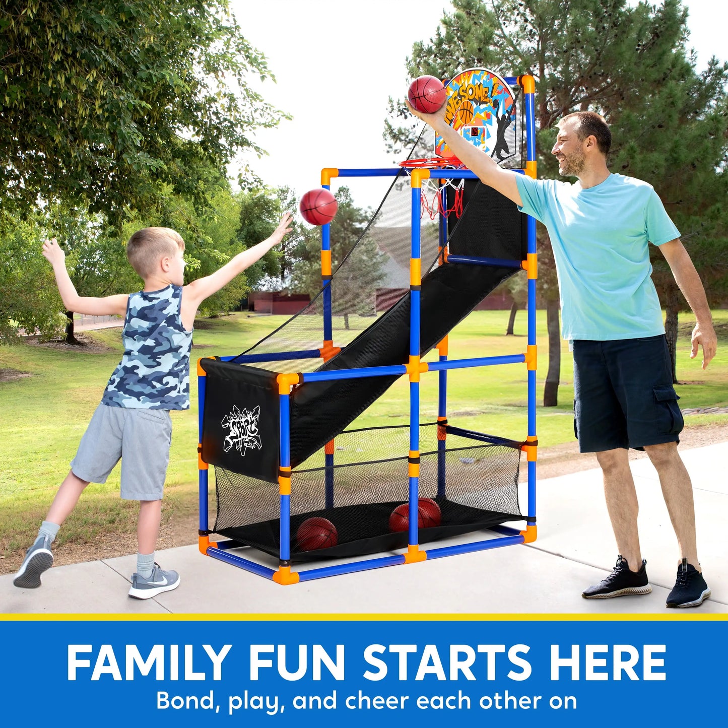 Joyfy LED Scoring Arcade Basketball Game Deluxe Stand