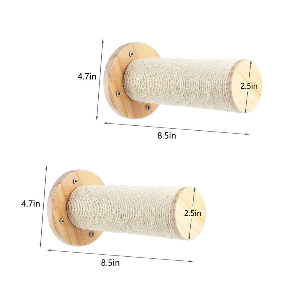 PETRAVELCN Cat Climbing Shelf Wall Mounted Scratching Post