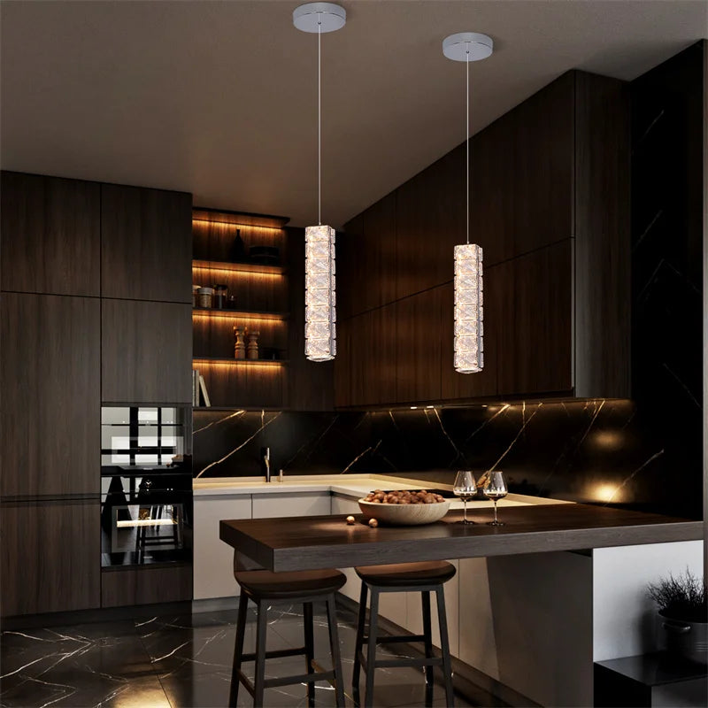 Vetrulus Nordic Crystal LED Pendant Chandelier Modern Home Lighting